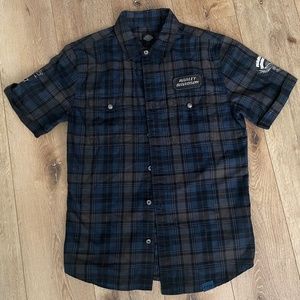 *NWT* Harley-Davidson Plaid Short Sleeve Button-down
